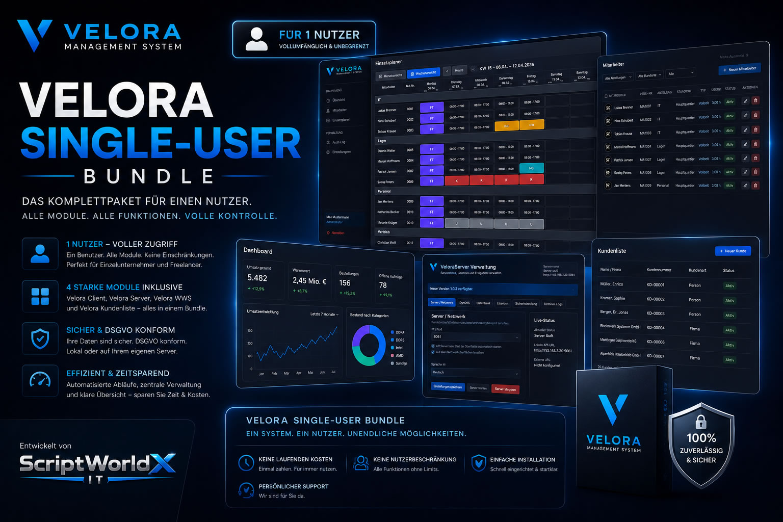 Velora Einzelplatz Bundle