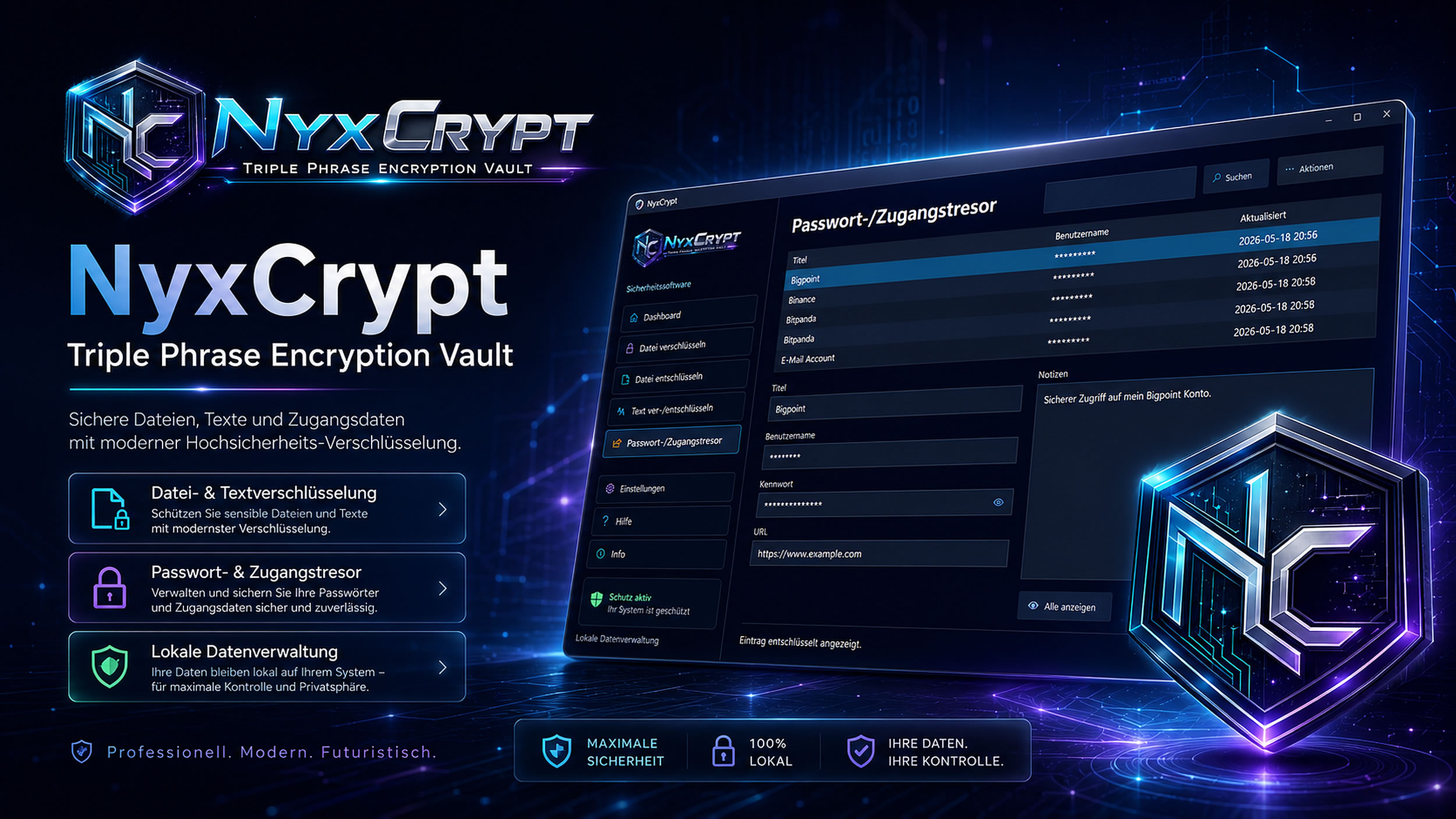 NyxCrypt Sicherheitssoftware